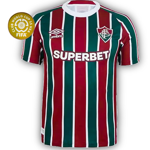 CAMISA FLUMINENSE I HOME 2025/26 - UMBRO TRICOLOR - COM PATCH MUNDIAL DE CLUBES - comprar online