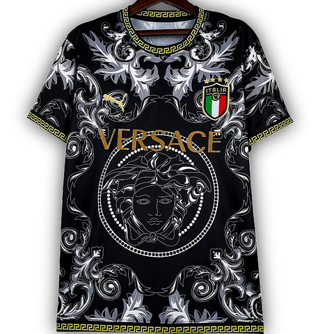 Camisa Itália 2023/24 Edição Especial Versace - Torcedor Masculina - Preta - comprar online