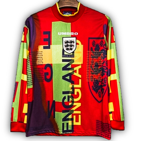 Camisa Inglaterra Goleiro 1996 Umbro Retrô Manga Longa Masculina - comprar online