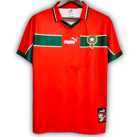 Camisa Seleção do Marrocos 1998 - Retrô Masculino - Vermelha - comprar online