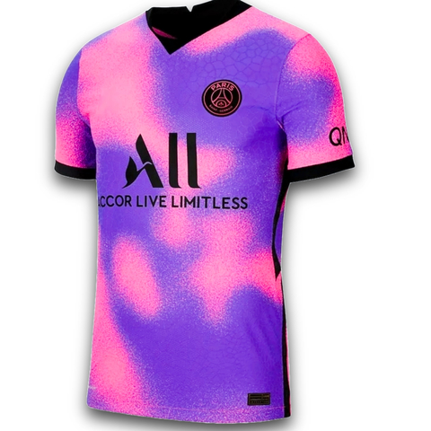 Camisa de futebol retrô PSG roxa 2020-21 - comprar online