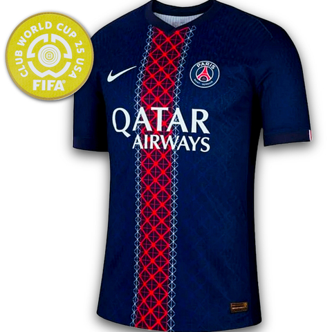 Camisa PSG Home I 2025/26 - Torcedor Masculina - Azul - Com Patch Mundial de Clubes - comprar online