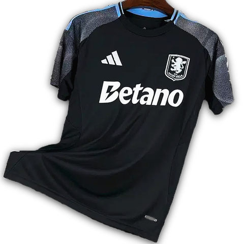 Camisa de futebol Aston Villa II 25/26 - Masculina - Preta - comprar online