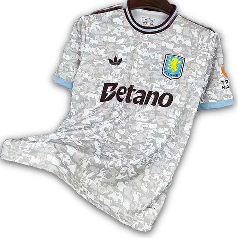 Camisa de futebol Aston Villa 25/26 - Masculina - Branca - comprar online