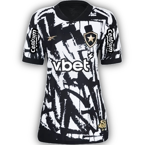 CAMISA BOTAFOGO REEBOK 4 FEMININA 2025/26 COM PATROCINADORES - comprar online