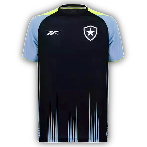 Camisa Botafogo Treino 24/25 Preto e Azul - Reebok - Masculina Torcedor
