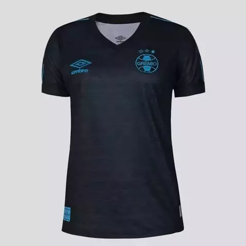 Camisa Grêmio III 2023 Feminina - Preta - comprar online