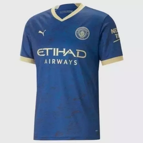 Camisa Manchester City 2023/24 Conceitual - Torcedor Masculina - Azul - comprar online