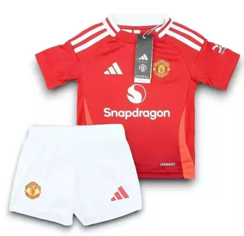 KIT INFANTIL MANCHESTER UNITED I HOME 24/25 ADIDAS - VERMELHO - comprar online