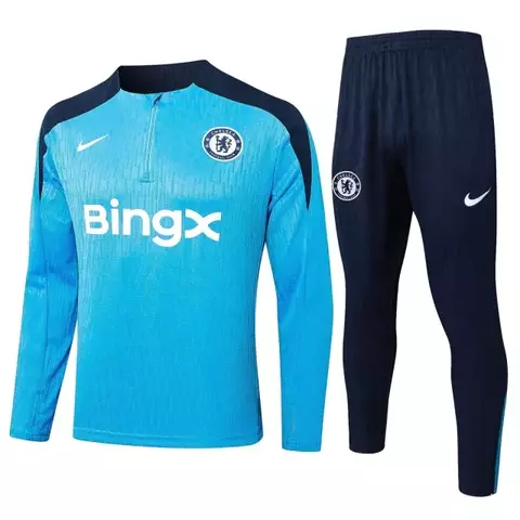 Conjunto Blusão Chelsea 2024/25 - Treino Masculina - Azul - comprar online