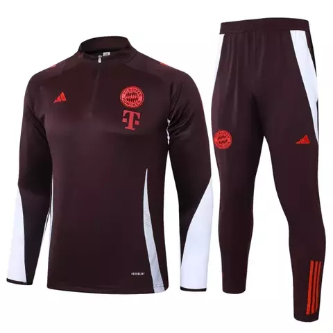 Conjunto Blusão Bayern de Munique 2024/25 - Treino Masculina - Vinho - comprar online