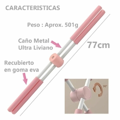 BARRA DE PILATES PALO DE YOGA CORRECTOR DE POSTURA Y DE REGALO ALFOMBRA MASAJEADORA! - Tienda Lifefit