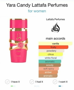 4 x 1 PERFUMES ARABES!!! CLUB DE NUIT, LATTAFA YARA,KHAMRA LATTAFA,LATTAFA YARA CANDY en internet