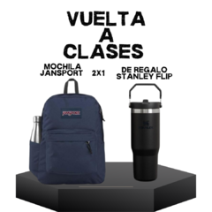 MOCHILA JANSPORT + STANLEY FLIP STRAW DE REGALO - comprar online