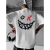 Camiseta Oversized Estampada Crazy Smile