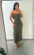 Vestido longo com fendas laterais na internet