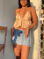 Top soltinho floral minimalista - bysa