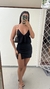 Top de babado preto