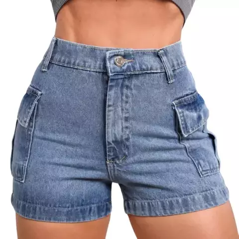 Short Jeans Feminino Cargo - comprar online