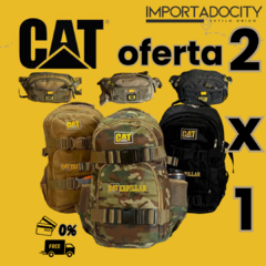 2X1 "CAT" MOCHILA + RIÑONERA PREMIUM