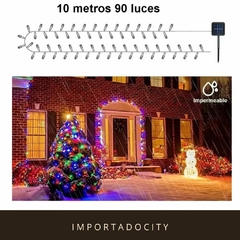 Imagen de 2X1 Luces GUIRNALDA Exterior Solar 90 Led 10m Decoracion