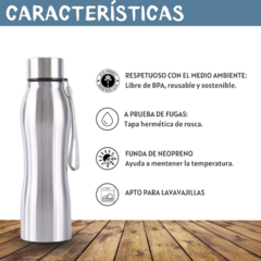 Botella Frio Calor Termo 750ml Acero Inoxidable Termica - importadocity