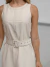 Vestido midi Alfaiataria com cinto Anabelle - comprar online
