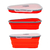 Pote Expansível Armazenar Pizza Silicone Separador 5 Fatias - loja online