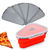 Pote Expansível Armazenar Pizza Silicone Separador 5 Fatias