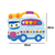 Teclado Piano Musical Bebe Brinquedo Infantil Divertido Som Carros Policia