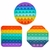 Pop It Fidget Toys Brinquedo Anti Stress Sensorial Colorido