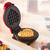 Mini Máquina De Assar Forma Elétrica Retro Waffle Coração 220V Cor:Preto - comprar online