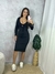 Vestido Midi com Amarração Frontal e Manga Longa - comprar online