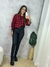 Camisa Xadrez Feminina Cropped Manga Longa na internet