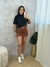 Short Saia com Cinto Fivela Dourada - comprar online