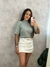 T-shirt Gola Alta em Malha Premium