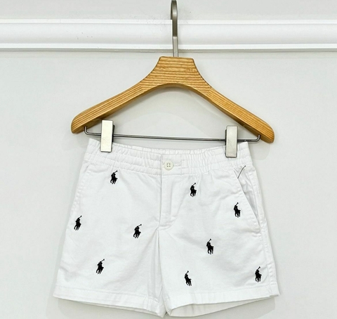 Short Sarja Bordado Ralph Lauren