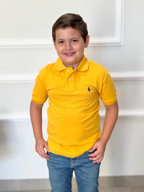 Polo Petit Piqué Amarela Ralph Lauren