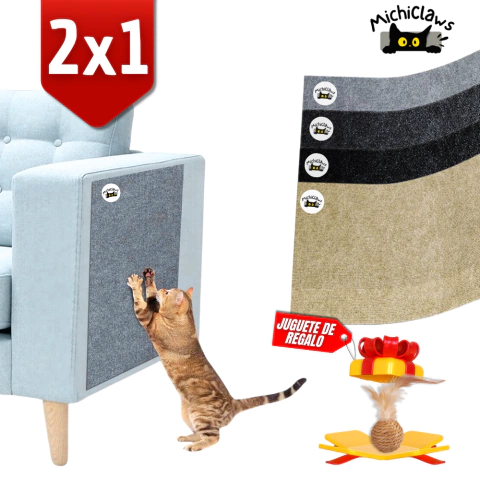 MichiClaws® | 2x1 Alfombra Rascador Para Gatos Adhesivo - comprar online
