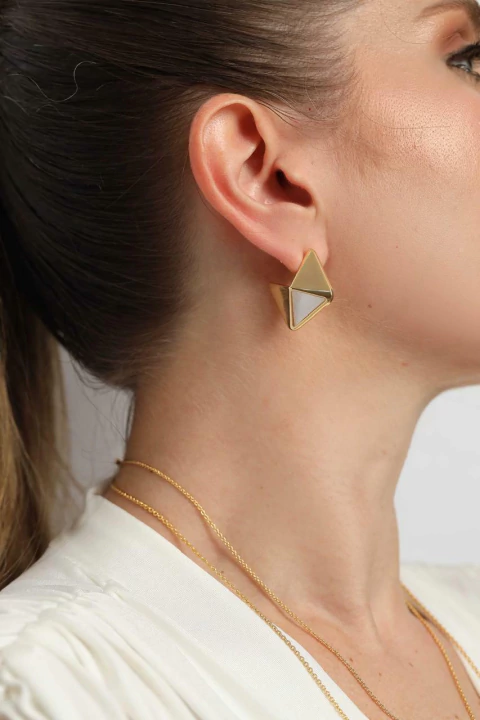 Brinco Argola Geométrica