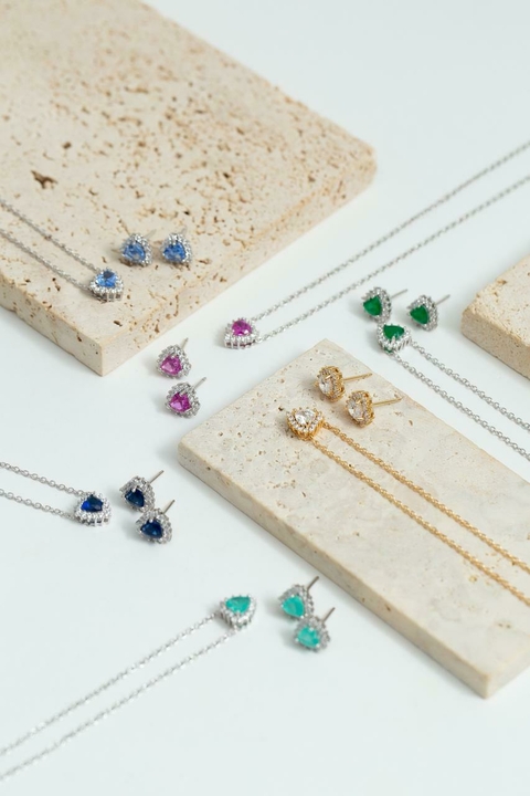 Conjunto Coração Esmeralda