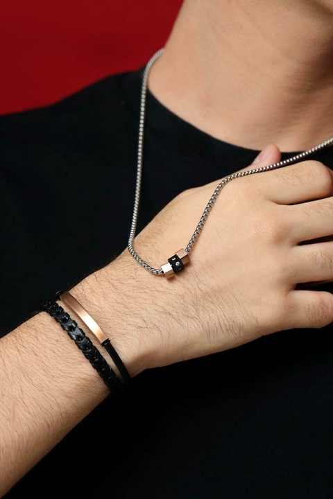 Pulseira Couro Masculina