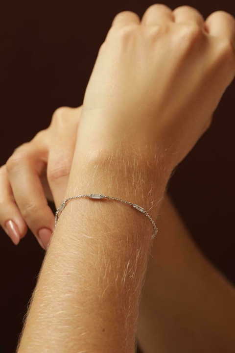 Pulseira Zircônias Prata925