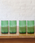 Vasos de vidrio reciclado altos x4 - comprar online