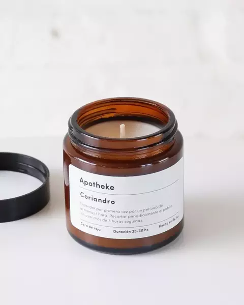 Vela Aromática Frasco Ámbar Chico - Apotheke