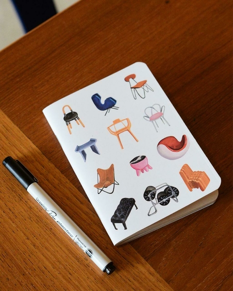 Cuaderno 20 sillas de Diseño Argentino - Lau Cervantes - comprar online