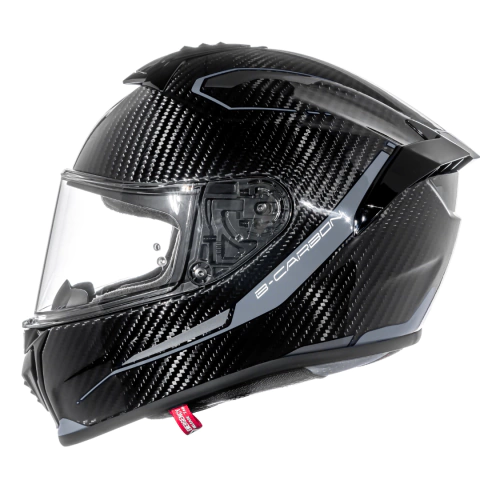 Capacete Bieffe B-Carbon C Six Preto/Grafite (Fibra de Carbono 6K) - comprar online