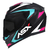 Capacete ASX Eagle Street Preto Tiffany Rosa Brilhoso - comprar online