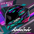 Capacete ASX City Arrow Preto Tiffany Roxo Brilhoso