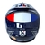 Capacete ASX Draken Pilot Azul Branco Vermelho Brilhoso - BMOTOS